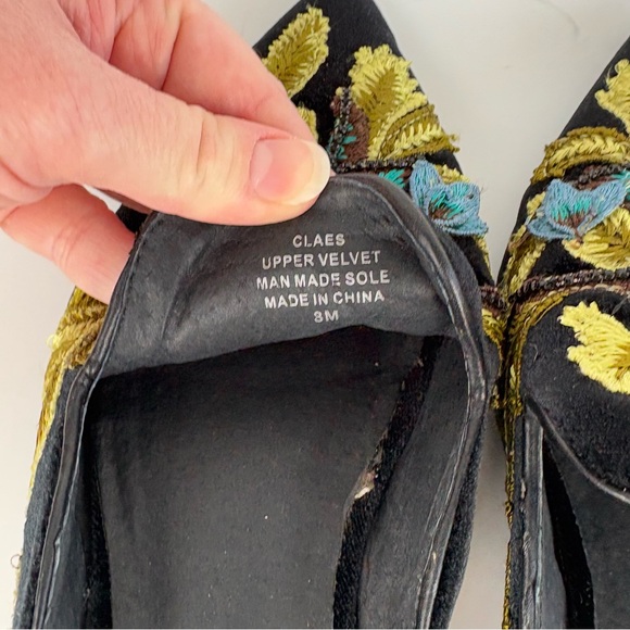 Jeffrey Campbell Claes Appliqué Velvet Mules - Picture 4 of 7